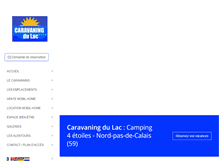 Tablet Screenshot of caravaningdulac.fr